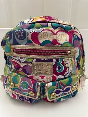 Coach Limited Edition Poppy Large Backpack